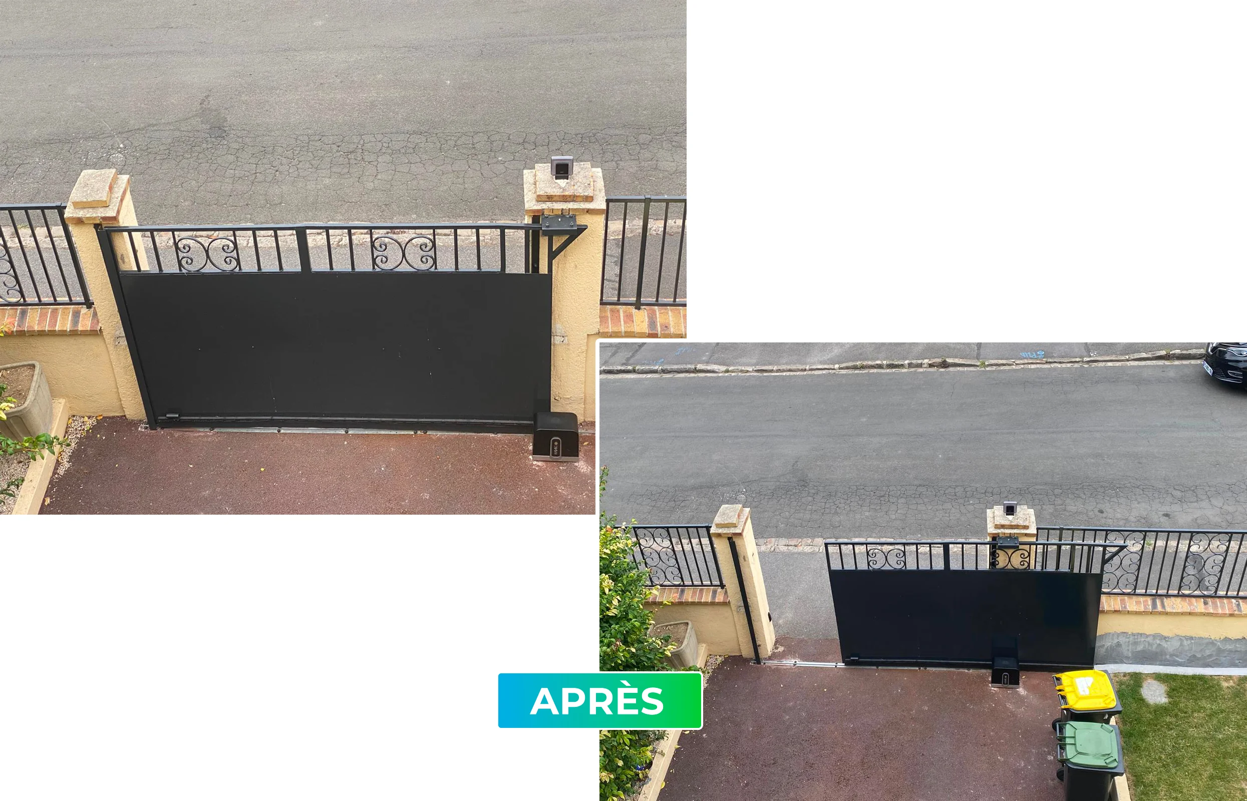 Pose de portail automatique motorisé